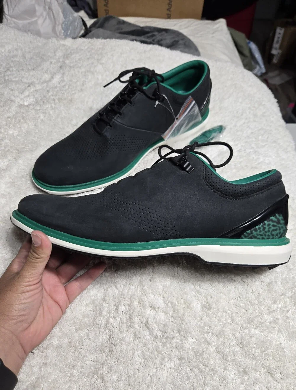 Nike Air Jordan ADG 4 x Eastside Golf Shoes Green Black FJ0850-001 Men's Sz 13